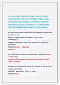 NJ CORE PEST CONTROL EXAMS &vert;&vert; MOST RECENT EXAMS 2026-2027