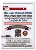 MDC3 Exam 2&colon; Kahoot & Wooclap Bank &ndash; Complete Verified Q&A &vert; A&plus; Guaranteed Guide