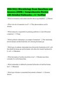 WGU D311 Microbiology Exam Questions and&NewLine;Answers &lpar;2026&rpar; &vert; Comprehensive Review&NewLine;with Detailed Rationales &vert; A&plus; Verified