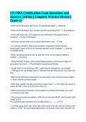 CFI FMVA Certification Exam Questions and&NewLine;Answers &lpar;2026&rpar; &vert; Complete Practice Review &vert;&NewLine;Grade A&plus;