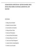 LOUISIANA RESIDENTIAL CONTRACTOR EXAM &ndash; QUESTIONS AND ANSWERS &vert; VERIFIED&NewLine;AND WELL DETAILED ANSWERS &vert; PLUS RATIONALES &vert; GUARANTEED PASS &vert; LATEST&NewLine;EXAM UPDATE