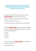 Pesticide Applicator Certification &lpar;Core&rpar; Exam &NewLine;Newest 2026 Questions and Correct Detailed &NewLine;Answers Already Graded A&plus;