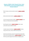 Nuisance Wildlife Control Operator Exam Latest &NewLine;2026 Questions and Correct Detailed Answers &NewLine;Already Graded A&plus; 