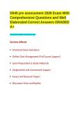 D545 pre assessment 2026 Exam With Comprehensive Questions and Well Elaborated Correct Answers GRADED A&plus;&period;