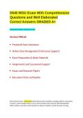 D545 WGU Exam With Comprehensive Questions and Well Elaborated Correct Answers GRADED A&plus;&period;
