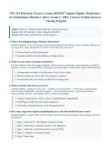 NSG233&sol; NSG 233 Med Surg 3 Exam 3 &lpar;Latest 2026&sol;2027 Update&rpar; &vert; Hepatic Disorders&comma; Respiratory Disorders&comma; Genitourinary Disorders &vert; Complete Exam Questions with Verified Answers and Detailed Rationales &vert; A&plus; Graded &vert; Herzing University&NewLine;&NewLine;