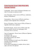 Cyber Security Exam 2 2026 With 100&percnt; Accurate Answers