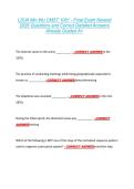 LSUA Min Wu CMST 1061 - Final Exam Newest &NewLine;2026 Questions and Correct Detailed Answers &NewLine;Already Graded A&plus; 