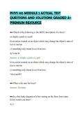 PHYS 165 MODULE 3 ACTUAL TEST&NewLine;QUESTIONS AND SOLUTIONS GRADED A&plus;&NewLine;PREMIUM RESOURCE