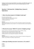 Firefighter 1 Final Test & Study Guide 2026&sol;2027 &vert; Second Edition &vert; Fully NFPA 1010 Compliant &vert; 150&NewLine;New Multiple-Choice Questions with Correct Answers and Detailed Explanations for 100&percnt;&NewLine;Certification Success