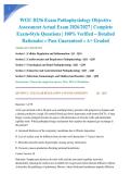 WGU D236 Exam Pathophysiology Objective Assessment Actual Exam 2026&sol;2027 &vert; Complete Exam-Style Questions &vert; 100&percnt; Verified &ndash; Detailed Rationales &ndash; Pass Guaranteed &ndash; A&plus; Graded&NewLine;&NewLine;