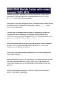 WGU D080 Module Quizes with correct answers 100&percnt; 2026