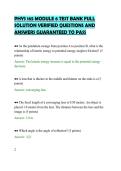 PHYS 165 MODULE 6 TEST BANK FULL&NewLine;SOLUTION VERIFIED QUESTIONS AND&NewLine;ANSWERS GUARANTEED TO PASS