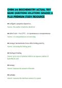 CHEM 210 BIOCHEMISTRY ACTUAL TEST&NewLine;BANK QUESTIONS SOLUTIONS GRADED A&NewLine;PLUS PREMIUM STUDY RESOURCE&NewLine;