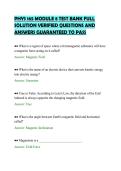 PHYS 165 MODULE 8 TEST BANK FULL&NewLine;SOLUTION VERIFIED QUESTIONS AND&NewLine;ANSWERS GUARANTEED TO PASS
