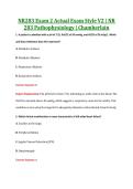 NR283 Exam 2 Actual Exam Style V2 &vert; NR &NewLine;283 Pathophysiology &vert; Chamberlain 