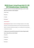 NR283 Exam 1 Actual Exam Style V2 &vert; NR &NewLine;283 Pathophysiology &vert; Chamberlain