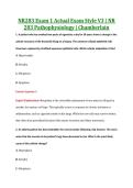 NR283 Exam 1 Actual Exam Style V3 &vert; NR &NewLine;283 Pathophysiology &vert; Chamberlain 