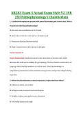 NR283 Exam 3 Actual Exam Style V2 &vert; NR &NewLine;283 Pathophysiology &vert; Chamberlain