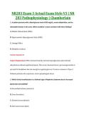 NR283 Exam 3 Actual Exam Style V3 &vert; NR &NewLine;283 Pathophysiology &vert; Chamberlain