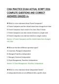 CHIA PRACTICE EXAM ACTUAL SCRIPT 2026&NewLine;COMPLETE QUESTIONS AND CORRECT&NewLine;ANSWERS GRADED A&plus;