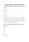 NR293 Exam 1 V1&comma; V2 & V3 &vert; NR 293 Pharmacology for Nursing Practice &vert; Chamberlain &vert; Complete Exam Bundle with Detailed Verified Answers