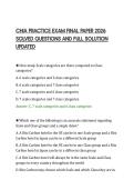 CHIA PRACTICE EXAM FINAL PAPER 2026&NewLine;SOLVED QUESTIONS AND FULL SOLUTION&NewLine;UPDATED