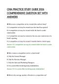 CHIA PRACTICE STUDY GUIDE 2026&NewLine;COMPREHENSIVE QUESTION SET WITH&NewLine;ANSWERS&NewLine;
