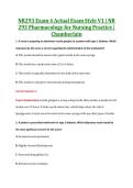 NR293 Exam 4 V1&comma; V2 & V3 &vert; NR 293 Pharmacology for Nursing Practice &vert; Chamberlain &vert; Complete Exam Bundle with Detailed Verified Answers