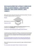 WGU D668 ELEMENTARY LITERACY CURRICULUM &NewLine;FINAL OA EXAM VERSION 1 &vert; QUESTIONS AND &NewLine;ANSWERS &vert; 2026 LATEST UPDATE &vert; 100&percnt; &NewLine;CORRECT&period;