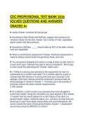 CDC PROFESSIONAL TEST BANK 2026 SOLVED QUESTIONS AND ANSWERS GRADED A&period;pdf&NewLine;&NewLine;