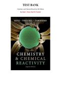 Test Bank for Chemistry and Chemical Reactivity 8th Edition by John C&period; Kotz&comma; All Chapters