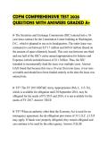 CDFM COMPREHENSIVE TEST 2026&NewLine;QUESTIONS WITH ANSWERS GRADED A&plus;