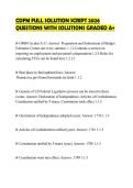 CDFM FULL SOLUTION SCRIPT 2026&NewLine;QUESTIONS WITH SOLUTIONS GRADED A&plus;