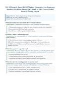 NSG 123&sol; NSG123 Exam 2 &ndash; Perioperative Care&comma; Respiratory Disorders&comma; & Acid‑Base &vert; Herzing &lpar;Latest 2026&sol;2027 Updates COMPREHENSIVE EXAM STUDY GUIDE WITH COMPLETE SOLUTIONS&rpar; 100&percnt; Verified Q&A &vert; Grade A&NewLine;&NewLine;
