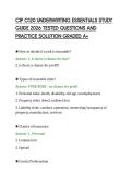 CIP C120 UNDERWRITING ESSENTIALS STUDY&NewLine;GUIDE 2026 TESTED QUESTIONS AND&NewLine;PRACTICE SOLUTION GRADED A&plus;&NewLine;