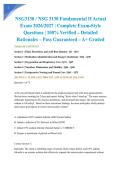 NSG3130 &sol; NSG 3130 Fundamental II Actual Exam 2026&sol;2027 &vert; Complete Exam-Style Questions &vert; 100&percnt; Verified &ndash; Detailed Rationales &ndash; Pass Guaranteed &ndash; A&plus; Graded&NewLine;&NewLine;