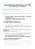 NSG123&sol; NSG 123 Pediatric Nursing Exam 1 &lpar;Latest 2026&sol;2027 Update&rpar; &vert; Complete Exam Questions with Verified Answers and Detailed Rationales &vert; Growth and Development&comma; Pediatric Milestones&comma; Erikson&comma; Piaget&comma; Infant to Adolescent &vert; A&plus; Graded &vert; Herzing Universi