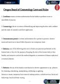 Oregon Board of Cosmetology Laws &vert; Licensing & Practice Rules