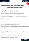 Oregon Cosmetology State Laws Exam &vert; Verified Rules & Safety