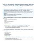 NSG123&sol; NSG 123 Med Surg Exam 4 &lpar;Latest 2026&sol;2027 Update&rpar; &vert; Complete Exam Questions with Verified Answers and Detailed Rationales &vert; Diabetes Complications&comma; Pediatrics&comma; Acid-Base&comma; Cancer Care&comma; Respiratory Disorders &vert; A&plus; Graded &vert; Herzing University&NewLine;&NewLine;