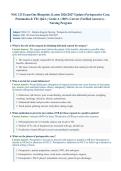 NSG123&sol; NSG 123 Med Surg Exam One Blueprint &lpar;Latest 2026&sol;2027 Update&rpar; &vert; Complete Exam Questions with Verified Answers and Detailed Rationales &vert; Perioperative Care&comma; Pneumonia & TB &vert; A&plus; Graded &vert; Herzing University&NewLine;&NewLine;