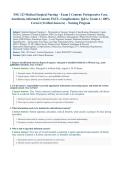 NSG123&sol; NSG 123 Med Surg Exam 1 &lpar;Latest 2026&sol;2027 Update&rpar; &vert; Complete Exam Questions with Verified Answers and Detailed Rationales &vert; Perioperative Care&comma; Anesthesia&comma; Informed Consent &vert; A&plus; Graded &vert; Herzing University&NewLine;&NewLine;