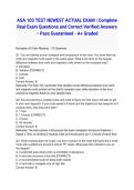 ASA 103 TEST NEWEST 2026&sol;2027 ACTUAL EXAM &vert; Complete Real Exam Questions and Correct Verified Answers &ndash; Pass Guaranteed - A&plus; Graded