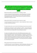 ASU BIO 340 &ndash; Exam 3 Study Guide with Questions and Verified Answers &lpar;2026 Update&rpar;