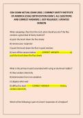 CSIA EXAM ACTUAL EXAM 2026 &vert; CHIMNEY SAFETY INSTITUTE OF AMERICA &lpar;CSIA&rpar; CERTIFICATION EXAM &vert; ALL QUESTIONS AND CORRECT ANSWERS &vert; JUST RELEASED &vert; UPDATED VERSION