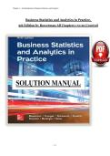 Business Statistics Analytics &lpar;PDF&rpar; &vert; &lpar;2026&rpar; Statistics Solutions &vert; Chapters 1-20
