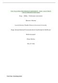 WGU D235 NZM3 PERFORMANCE ASSESSMENT - TASK &vert; 2026 UPDATE &vert; WITH COMPLETE SOLUTIONS&period;