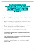Illinois Field Crop Applicator Test &ndash; Study Guide with Practice Questions and Verified Answers