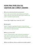 NGWA FINAL PAPER 2026 FULL&NewLine;QUESTIONS AND CORRECT ANSWERS&NewLine;